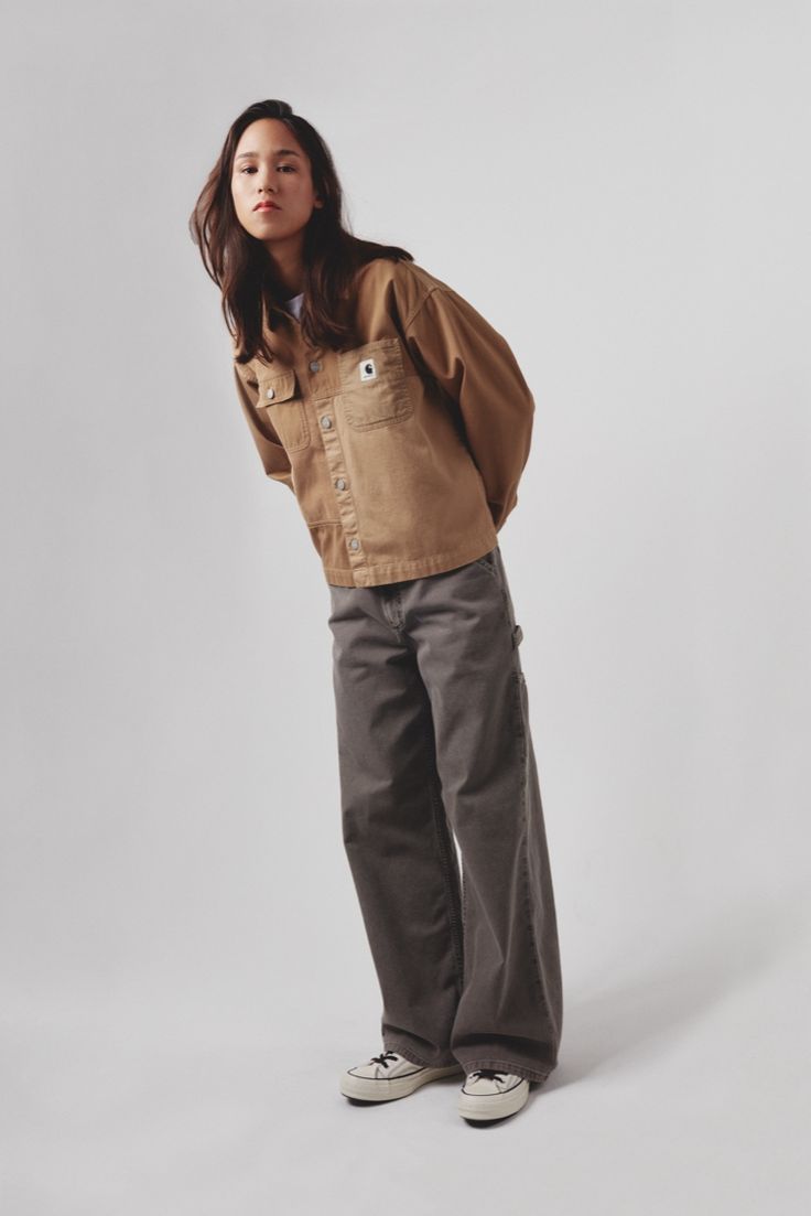 Carhartt Women Outfits Fall, Women’s Carhartt Outfit, Carhartt Women Outfits Jackets, Carhartt Jacket Outfit Woman, Carhartt Vest Outfit, Carhartt Women's Outfit, Carhartt Pants Women's, Womens Work Pants, Carhartt Outfit