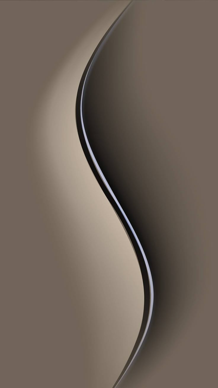 an abstract background with wavy lines in brown and beige colors, including the top part of a curved curve