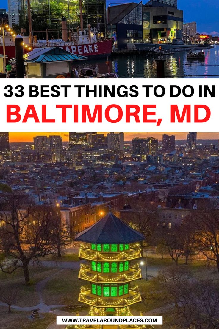 the top three things to do in baltimore, md