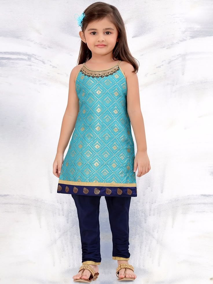 G3 Exclusive Festive Wear Raw Silk Blue Salwar Suit Afghani Salwar, Kids Ethnic Wear, Kids Party Wear, Wedding Dresses For Kids, Girls Dresses Sewing, Kids Lehenga, Kids Dress Wear, Kids Dress Patterns