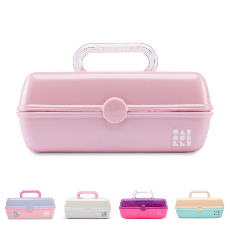 PRICES MAY VARY. CABOODLES PRETTY IN PETITE HARD COSMETIC CASE: Everything is cuter in miniature form, including Caboodles. The Pretty In Petite collection is the smaller version of our iconic On-The-Go Girl case – keeping your makeup organized and compact. SMALL BUT MIGHTY: At 5.5" x 9" x 3.8", this makeup organizer offers plenty of storage for a mini glam collection. Stash larger brushes and mascaras in the bottom and organize nail polish and lipsticks in the top. SECURE AND PRACTICAL: Equippe Organize Nail Polish, Caboodles Organization, Makeup Caboodle, Claire's Accessories, Girl Cases, Diy Nail Polish, Fashion Mirror, Fishing Tackle Box, Plastic Organizer