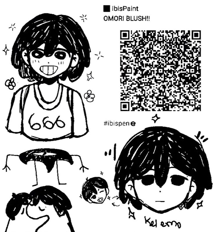 an image of some people with qr code on their heads and one person's head