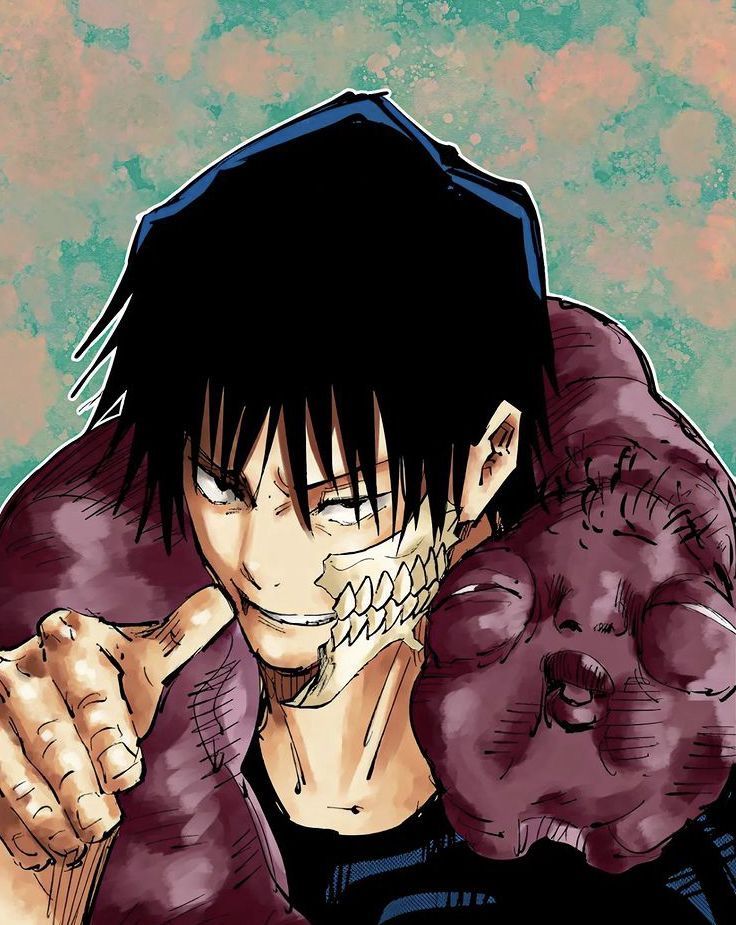 an anime character with black hair and piercings on his face holding a stuffed animal