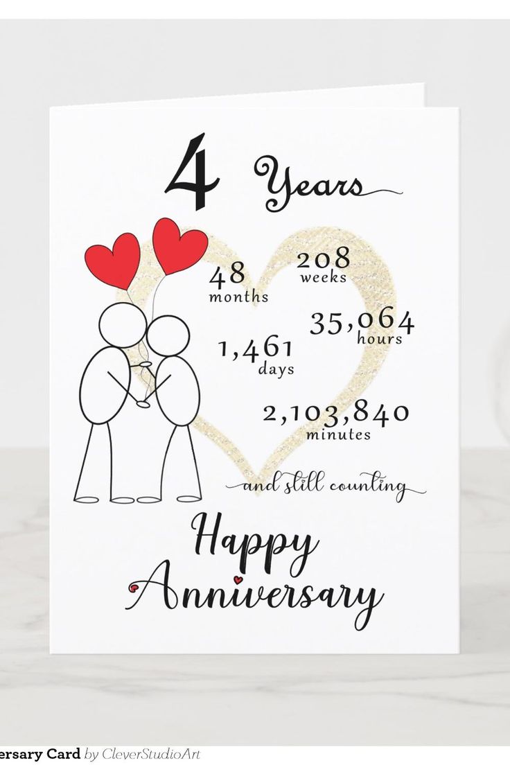 4th Wedding Anniversary Card 28th Wedding Anniversary, 4th Wedding Anniversary, 2nd Wedding, 2nd Wedding Anniversary, Wedding Anniversary Card, Wedding Anniversary Cards, Heart Balloons, Anniversary Card, Happy Anniversary