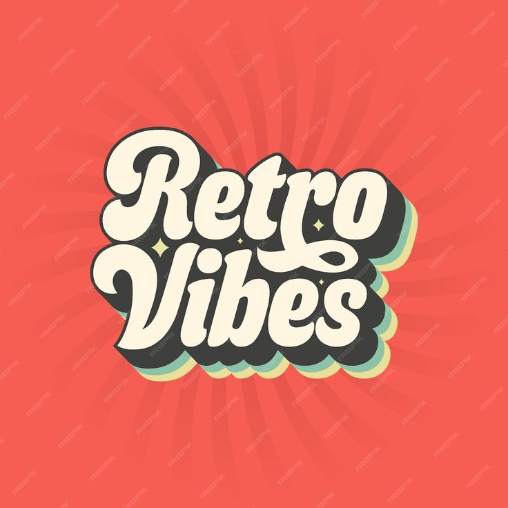 Premium Vector | Retro Vibes typography logo for t shirt title or any print items 60s 70s hippie lettering design Retro 70s Graphic Design, 70s Writing, Hippie Lettering, 70s Logo Design, 60s Typography, 70s Branding, 70s Graphics, 70s Graphic Design, 60s Logo