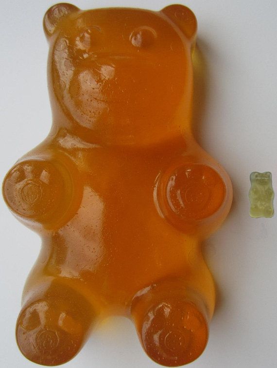 a gummy bear sitting on top of a table