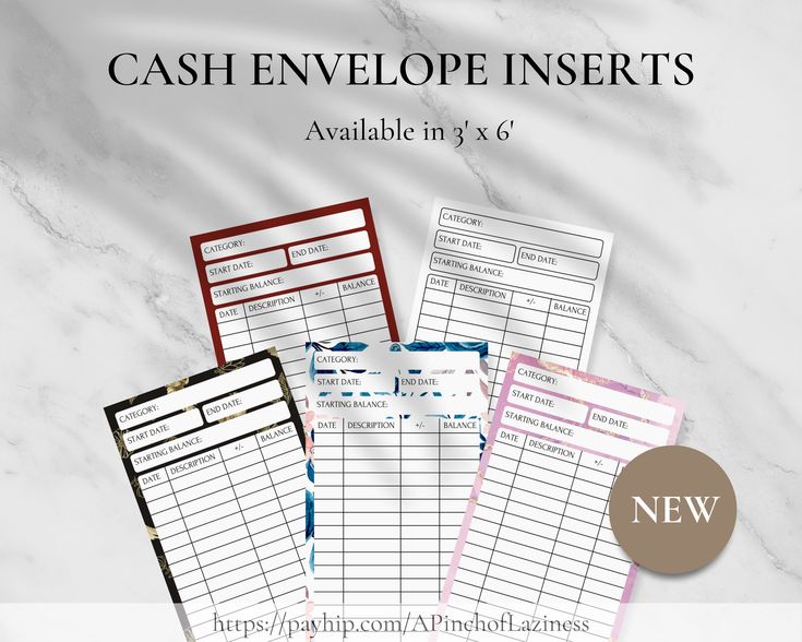 These printable cash envelope inserts come come in different versions that are beautifully designed and are here to help you keep track of your finances and stay on top of your budget. Cash Envelope Inserts, Envelope Inserts, Types Of Planners, Print Planner, Cash Envelope System, Personal Finances, Envelope System, Sinking Funds, Cash Envelope