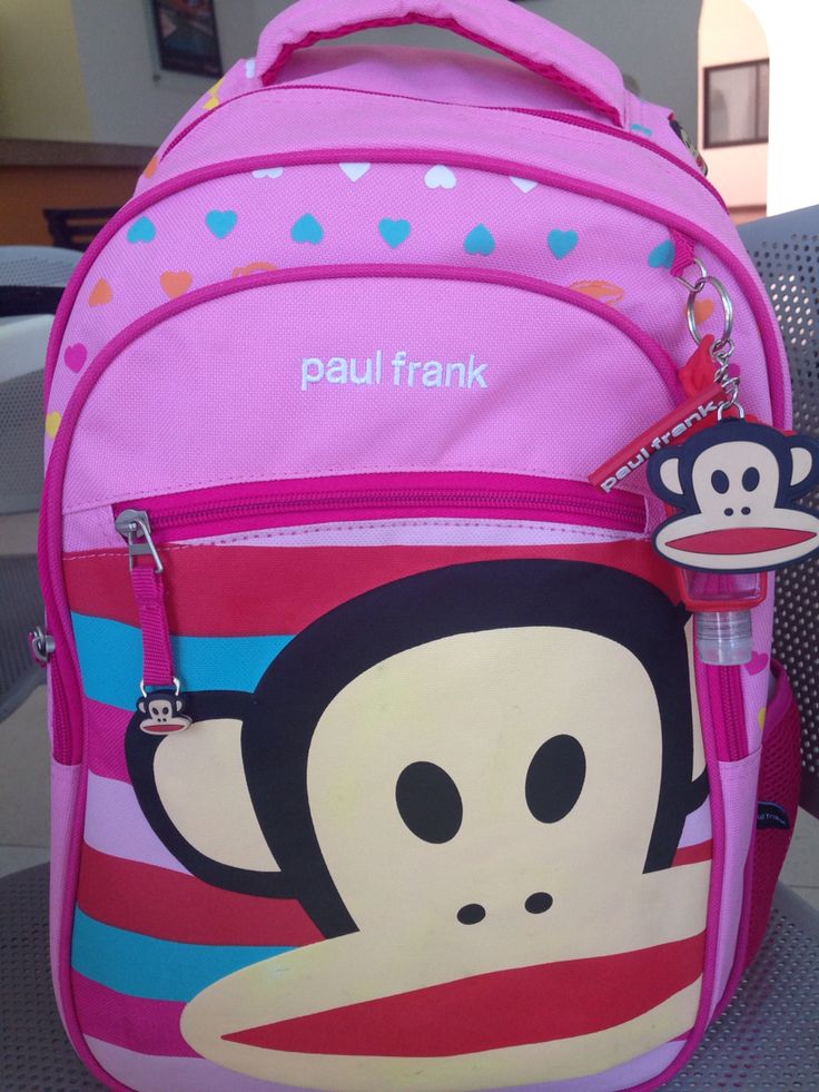 Paul Frank backpack!!! Paul Frank Backpack, 2000s Backpack, Frank Paul, Paul Frank Monkey, Monkey Backpack, Sanrio Bag, 2000s Clothing, Scene Aesthetic, Cute Luggage