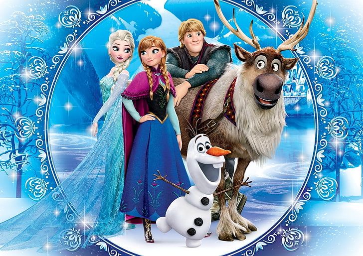 an image of frozen princess and her friends