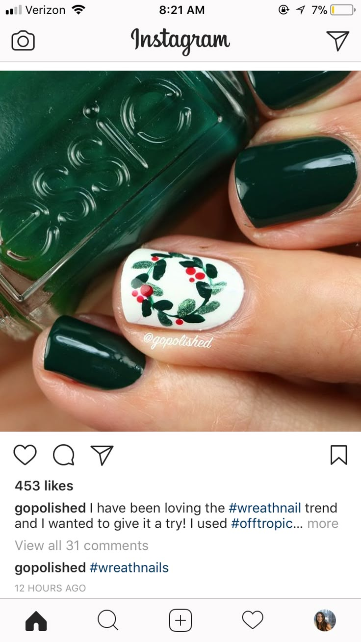 Nail Art Noel, Christmas Gel Nails, Cute Gel Nails, Nail Styles, Get Nails, Dipped Nails, Xmas Nails, Minimalist Nails, Nail Art Ideas