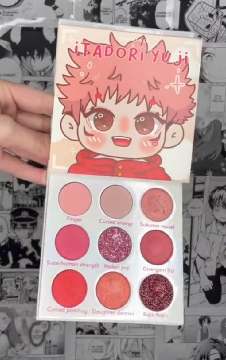 Anime Makeup Palette, Japan Makeup Products, Anime Cosmetics, 16th Birthday Gift Ideas, Japan Makeup, Anime Makeup, Makeup Pallets, Kawaii Makeup, Fancy Makeup