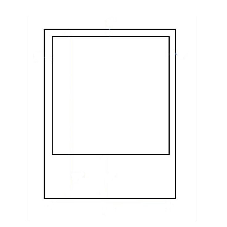 a black and white drawing of a square