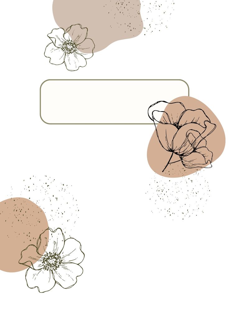 an image of some flowers on a white and brown background with space for text or images