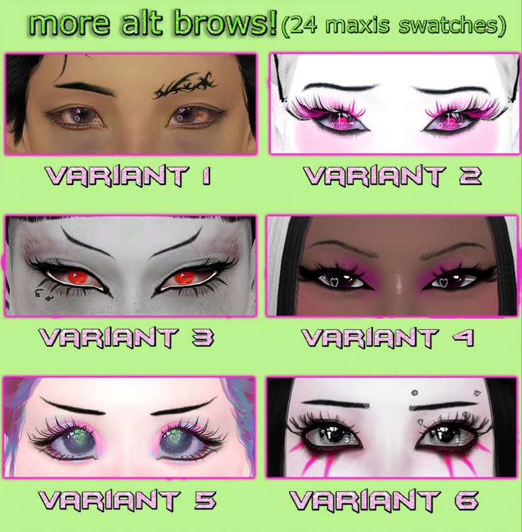 the different types of eyes are shown in this graphic style, and each has their own name