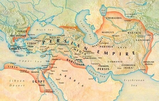 an old map of the middle east