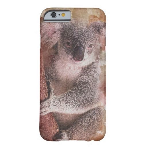 a koala bear sitting on top of a tree iphone 6g case with an image of a koala bear