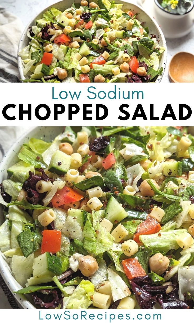 this salad is loaded with lots of vegetables and chickpeas to make it extra flavor