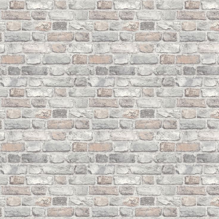 an old brick wallpaper pattern in grey and white