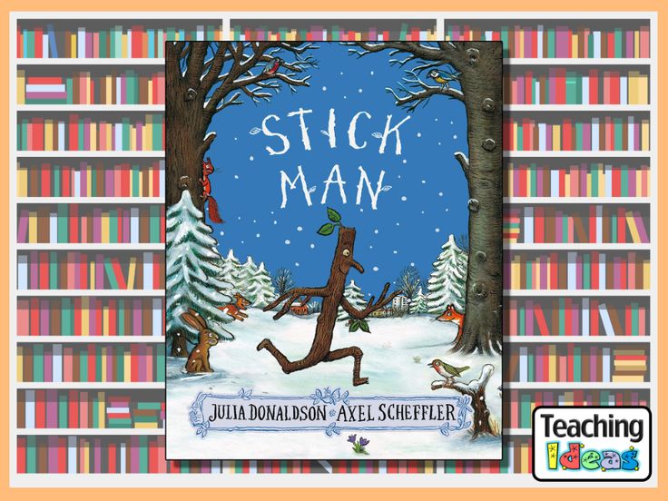 a book cover for stuck man with an image of a person running through the snow