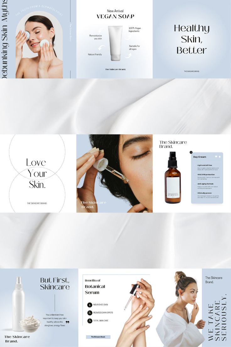 the website is designed to look like it could be used for cosmetics and beauty products