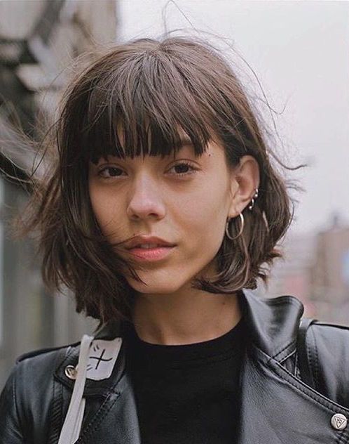 bob + behind-the-ear + fringe--www.theshapeoftheseason.com 2023 Hair, Bob Hairstyles With Bangs, Choppy Bob, Short Hair With Bangs, Short Bob Hairstyles, 가을 패션, Short Hairstyles For Women, Medium Hair, Hair Cut