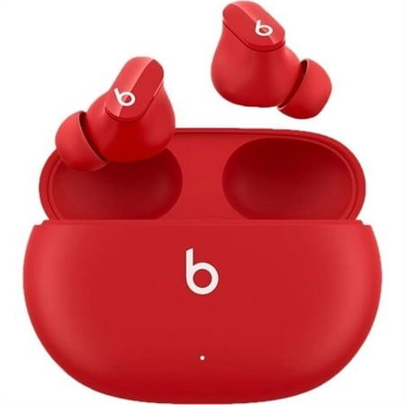 the beats by dr dre earbuds are red