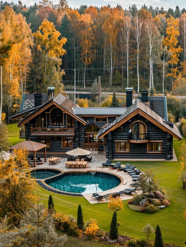 Log Cabin Living Fancy Log Cabin, Log Cabin Mansions Dream Homes, Log Cabin Homes Exterior, Log Structures, Log Cabin Modern, Log Cabin Mansions, Huge Log Cabin Homes, Cabin Mansion, Hand Hewn Log Cabins