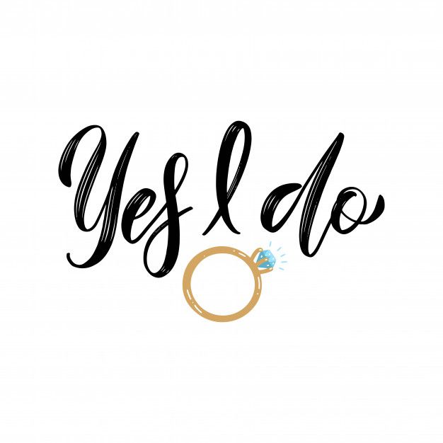 the word yes do with a diamond in it's center and an image of a ring