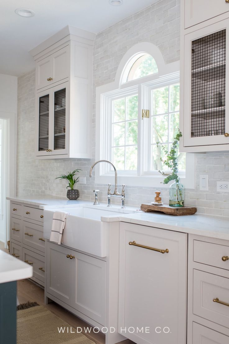 the kitchen is clean and ready for us to use in its new owner's home