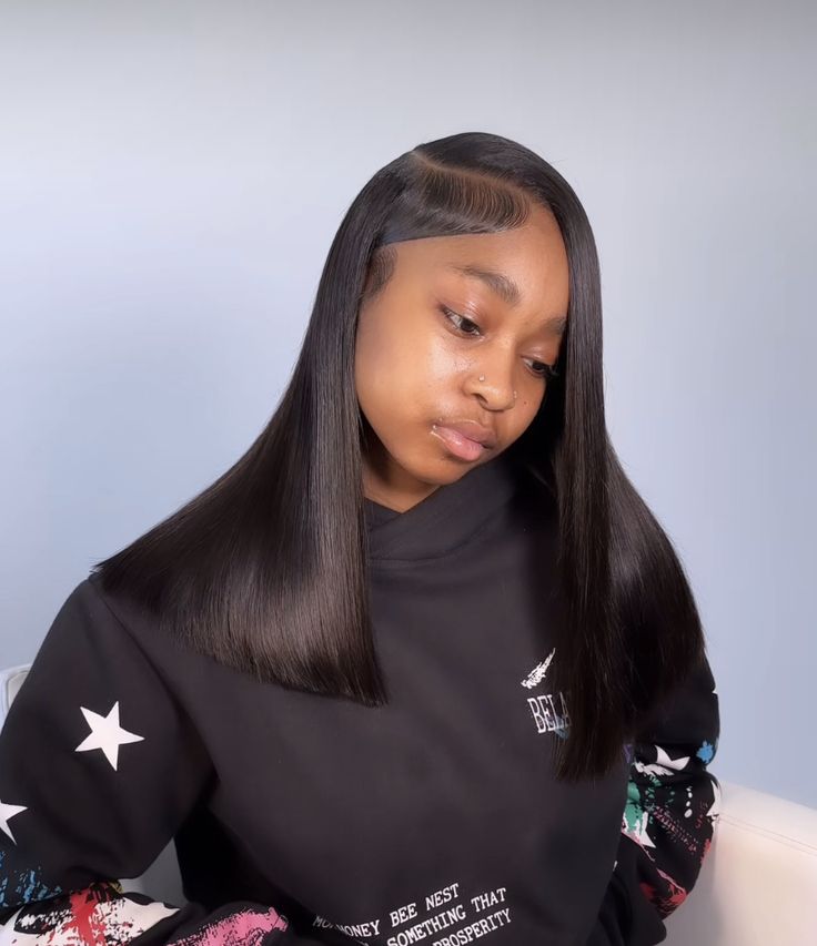 Short Quick Weave Styles, Short Hair Side Part, Short Sew In Hairstyles, Sew In Weave Hairstyles, Short Quick Weave, Quick Weave Styles, Long Weave Hairstyles, Quick Weaves, Quick Weave Bob