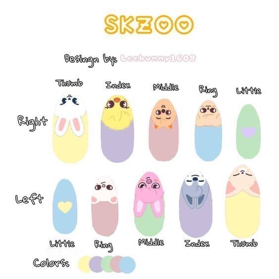 Kpop Nails Designs Stray Kids, Uñas Stray Kids, Stray Kids Nails Designs, Stray Kids Nail Art, Kpop Nails Designs, Skz Nail, Uñas Skz, Stray Kids Nails, Kpop Nail Art