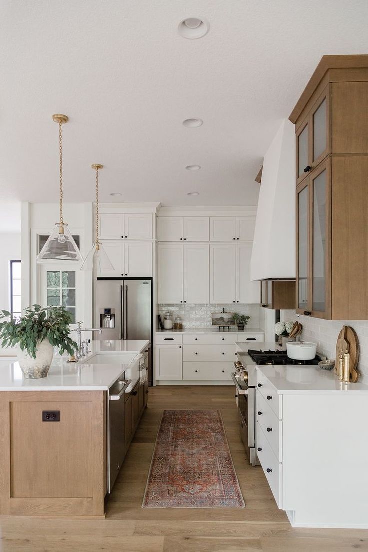 the kitchen is clean and ready for us to use in its new owner's home