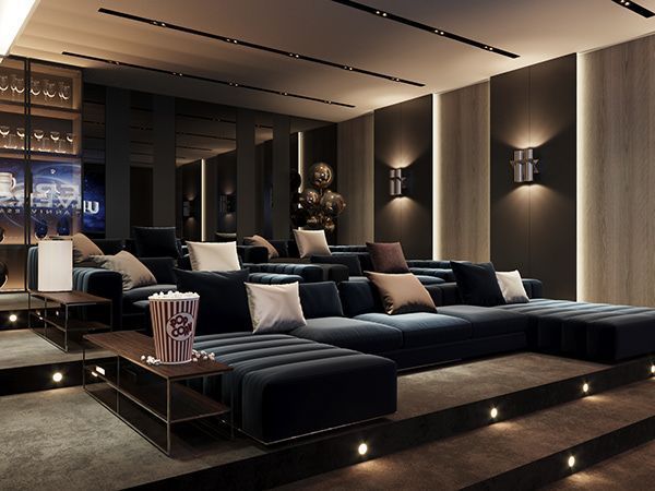 (PaidAd) 22 Drop-Dead home cinema Tricks You Should Try Out #hometheaters Cinema Room Design, Home Theatre Design, Sala Cinema, Home Cinema Seating, Home Theater Room Design, Theater Room Design, Karaoke Room, Media Room Design, Home Cinema Room