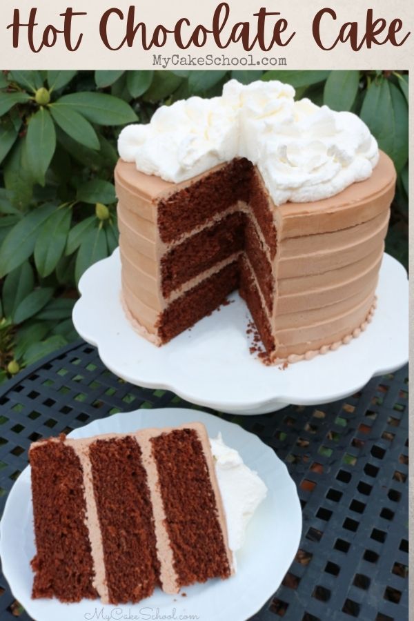 there is a chocolate cake with white frosting on the top and one slice missing