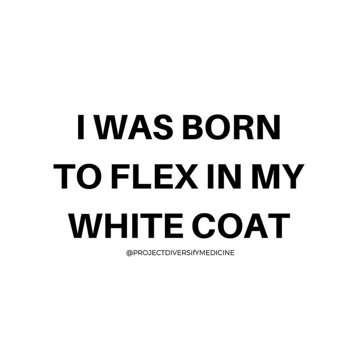 the words i was born to flex in my white coat on a black and white background