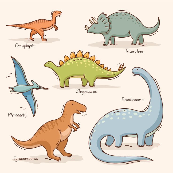 different types of dinosaurs and their names