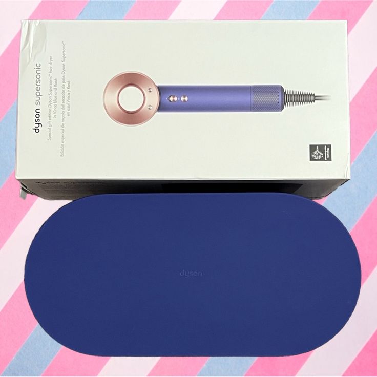 Dyson Supersonic Hair Dryer - Vinca Blue/Ros Purchased In 2022 Excellent Condition Comes With All Attachments Hair Dyson, Burr Basket, Supersonic Hair Dryer, Dyson Hair, Dyson Hair Dryer, Dyson Supersonic, Blue Rose, Hair Tools, Hair Dryer