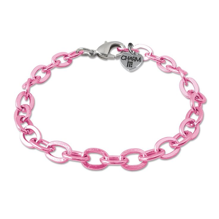 Pink Chain Link Bracelet - shopcharm-it Kids Jewellery, Pink Chain, Charm It, Baby Playpen, Unicorn Charm, Heart Sunglasses, Heart Chain, A Way Of Life, Pink Bracelet