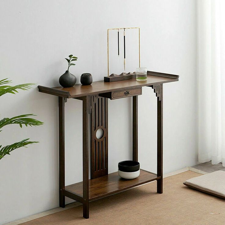 PRODUCT HIGHLIGHTS Product Title: Rustic Bamboo Entryway Console Table Theme: Rustic, farm house Color: Brown Material: Bamboo Decorative furniture for foyer, entryway, living room, etc. Easy to assemble Sturdy and long lasting SPECIFICATION Material: Bamboo Assembled Height: 32.6 inches (82.8 cm) Assembled Width: 32 inches (81.5 cm) Assembled Depth: 12.3 inches (31.2 cm) Top weight capacity: 44 lb. (20 kg) Bottom shelf weight capacity: 55 lb. (25 kg) Product weight: 8.5 kg * This product is onl Entryway Sofa, Hallway Console Table, Narrow Sofa Table, Narrow Sofa, Hallway Console, Console Table With Drawers, Narrow Console Table, Console Table Hallway, Entryway Console Table