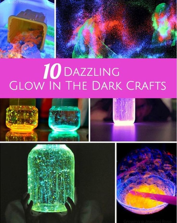 glowing glow in the dark crafts and activities for kids to do with their own hands