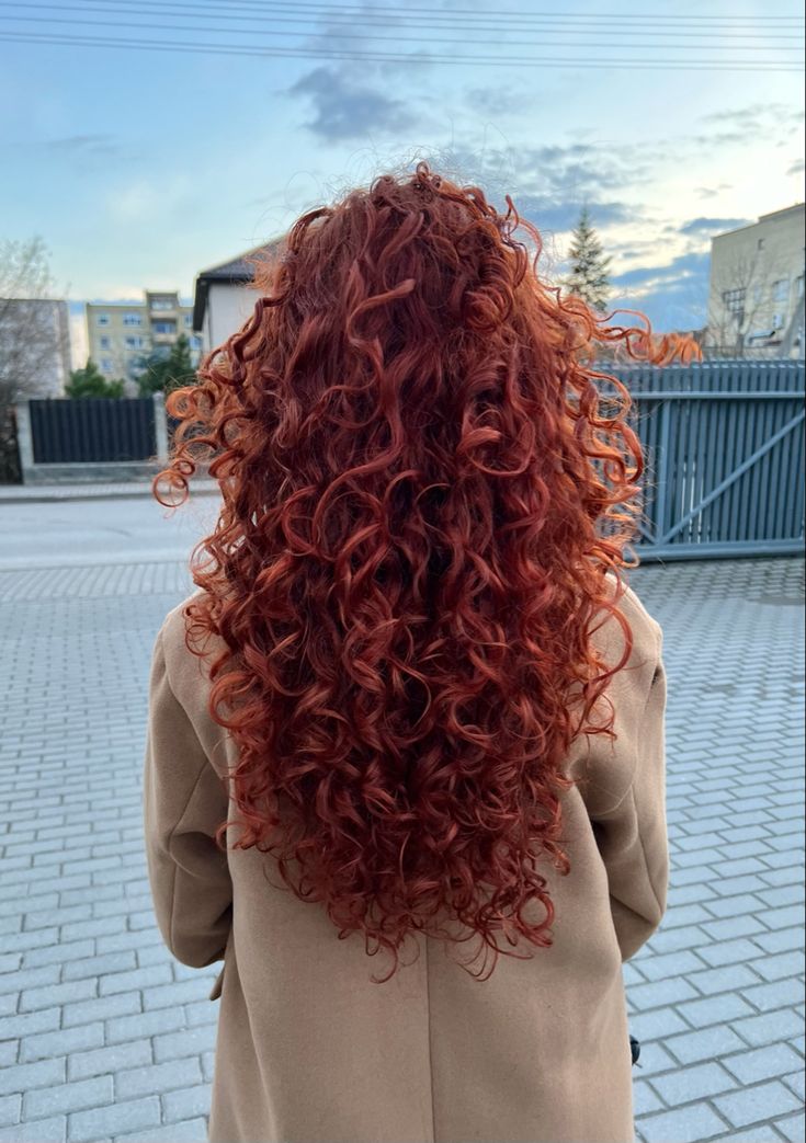 Short Wavy Ginger Hair, Dark Orange Curly Hair, Red Curly Hair Natural, Curly Red Hair Naturally, Long Curly Ginger Hair, Copper Red Curly Hair, Curly Long Haircut, Layered Red Hair, Ginger Hair Curly