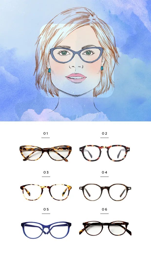 The Most Flattering Glasses for Your Face Shape - Verily Square Face Makeup, Glasses For Oval Faces, Glasses For Round Faces, Glasses For Face Shape, Glasses Frames Trendy, Best Eyeglasses, Glasses For Your Face Shape, Cat Eye Colors, Square Glasses Frames