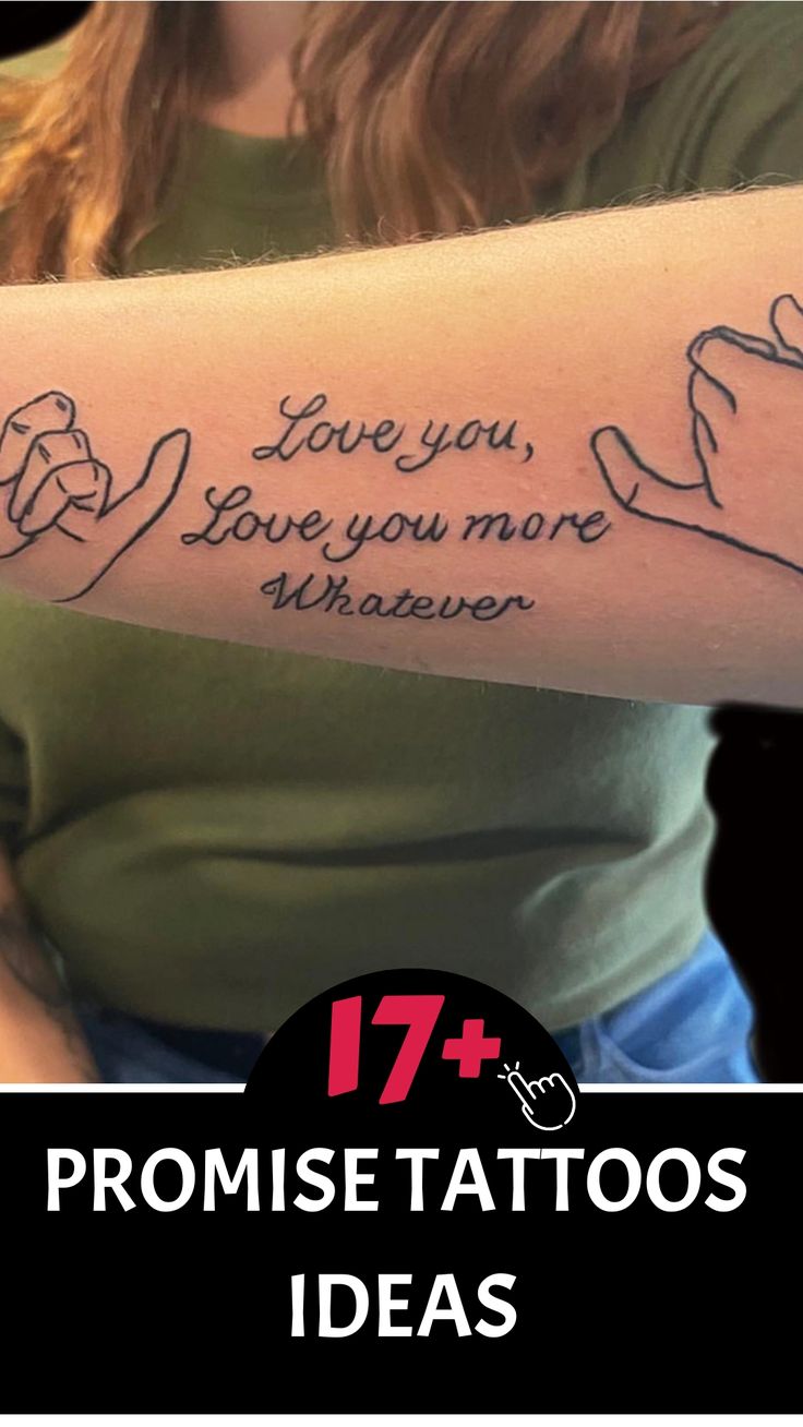 a woman's arm with tattoos on it and the words love you, love you more