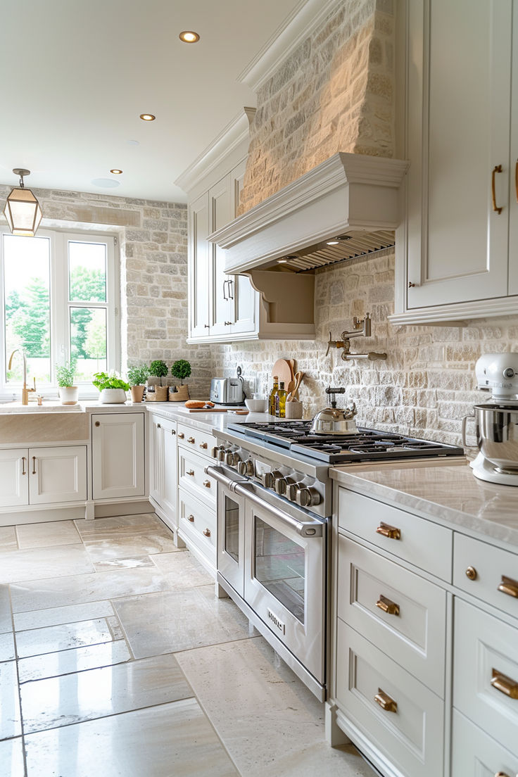 kitchen inspo, french country kitchen, traditional french kitchen, french style kitchen, white kitchen, farmhouse kitchen French Kitchen Design, Renovated Kitchen, French Kitchen Decor, French Country Kitchens, Kitchen Cabinets Decor, New House - Kitchen, Cottage Kitchens, French Country Kitchen, French Kitchen