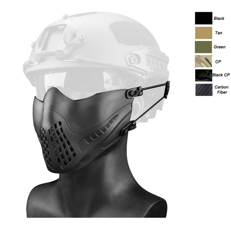 Tactical Mask-Product Center-Sunnysoutdoor Co., LTD- Tactical Masks, Tactical Mask, Fast Helmet, Protection Gear, Face Protection, Black And Tan, Master Chief, Mask