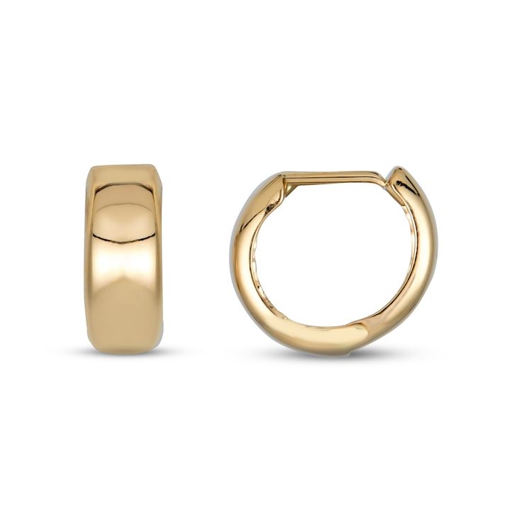 Huggie Hoop Earrings Gold, Modern Hypoallergenic Huggie Earrings For Formal Occasions, Modern Hypoallergenic Huggie Earrings For Formal Events, Minimalist Shiny Huggie Earrings For Formal Occasions, Modern Hypoallergenic Yellow Gold Huggie Earrings, Formal Minimalist Huggie Earrings With Shiny Finish, Minimalist 14k Gold Huggie Earrings With Shiny Finish, Modern Rose Gold Huggie Earrings With Polished Finish, Modern Hoop Huggie Earrings For Formal Occasions