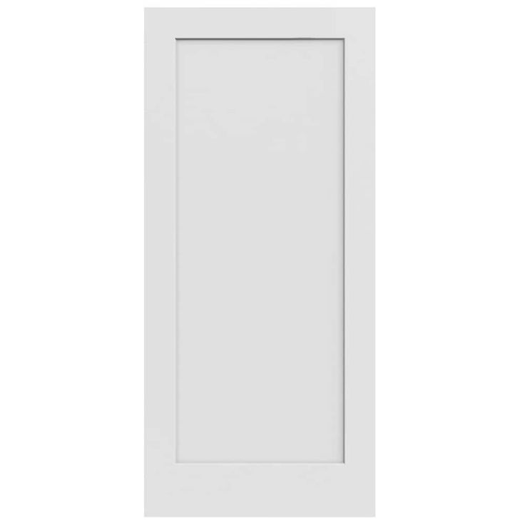 JELD-WEN Molded Composite interior doors with smooth surfaces offer a modern, clean look. Transform any room in your house simply by changing the door. JELD-WEN Madison 36-in x 80-in 1-panel Square Smooth Solid Core Primed Molded Composite Slab Door in White | LOWOLJW191200438 Paint Doors, Flat Door, Slab Doors, Craftsman Door, Victorian Door, Contemporary Doors, Architectural Styles, Pocket Door, Sound Control