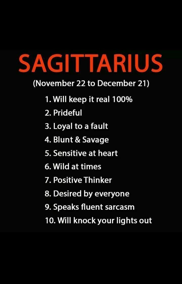 the zodiac sign for sagittarius is shown in red and black, with an orange