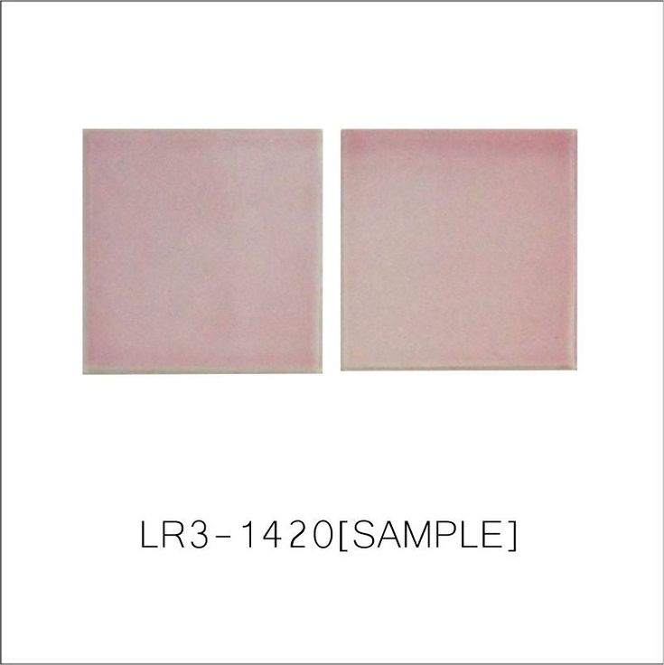 two pink squares with the words l r 3 - 1205 sample