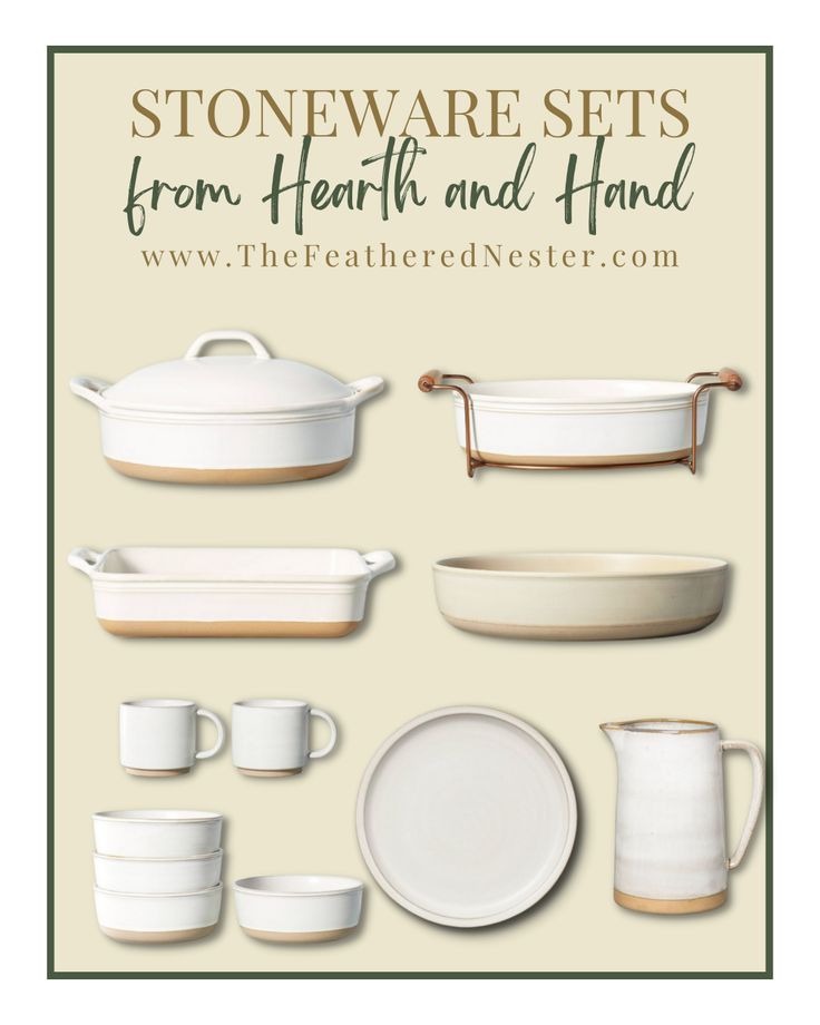 stoneware sets from hearth and hand